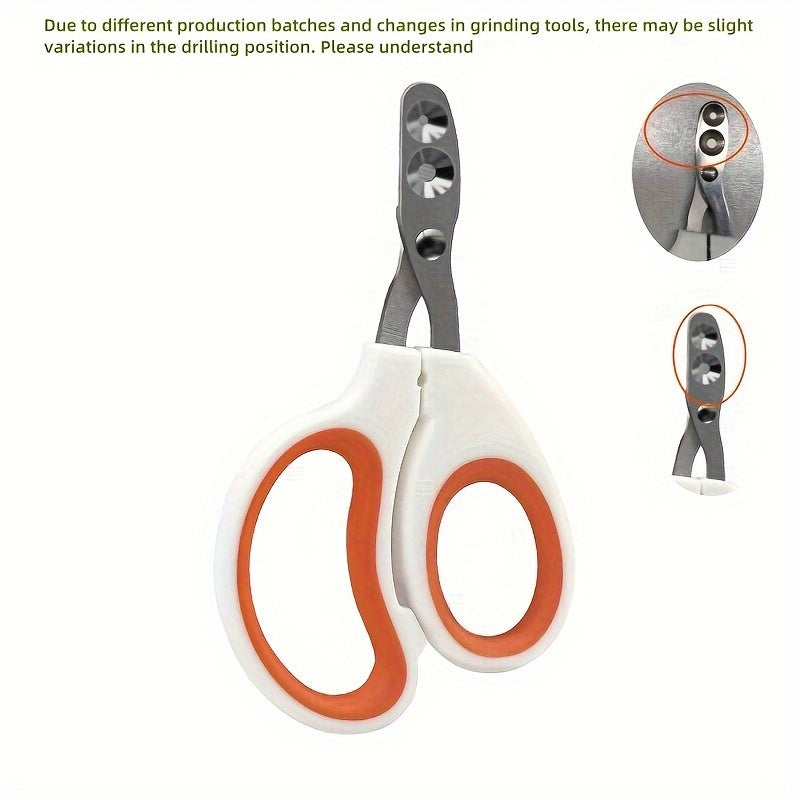 1pc Stainless Steel Cat Nail Clipper Scissors with Double Hole for Safe and Easy Trimming, Professional Grooming Grinding Tool for Healthy Paws