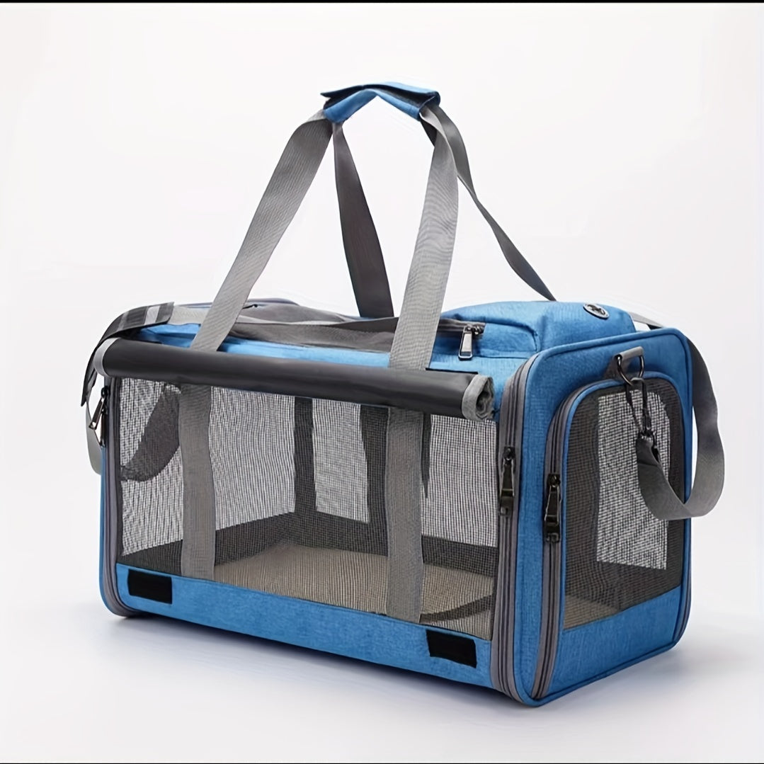 Soft-Sided Pet Carrier for Large and Medium Cats - Travel Conveniently with Privacy Protection