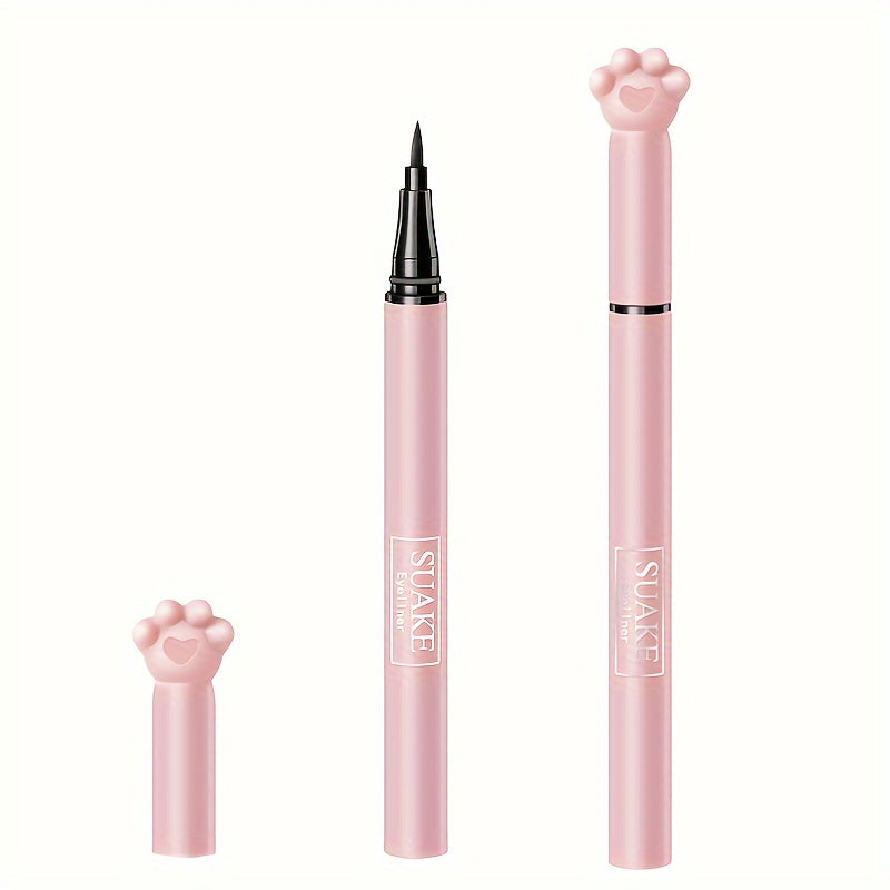 Smudge-Proof Long-Lasting Eyeliner Pen - Waterproof Precision Tip - Adorable Cat Paw Design - Two Shades for Every Occasion
