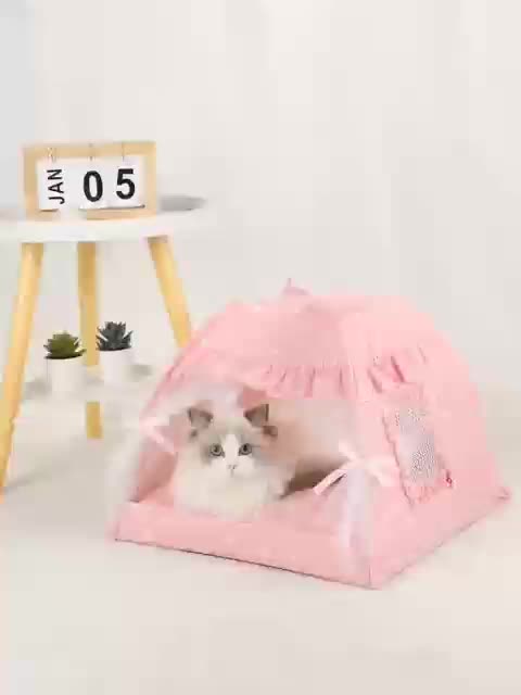 Cozy Lace Tent: The Perfect Nest For Your Cat Or Dog!