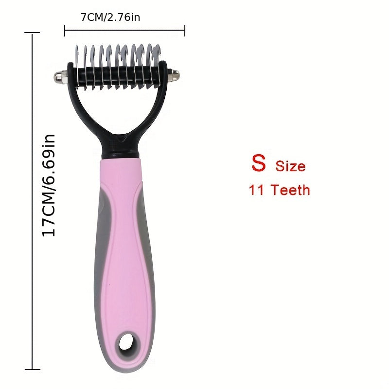 Premium Pet Hair Knot Cutter Comb - Dual-Action Grooming Tool for Effortless Mat Removal - Safe & Effective on Dogs and Cats - Ideal for All Fur Types