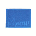 1pc Letter Print Cat Litter Mat - Waterproof, Urine Proof, Non-Slip Mat For Cat Litter & Cleaning