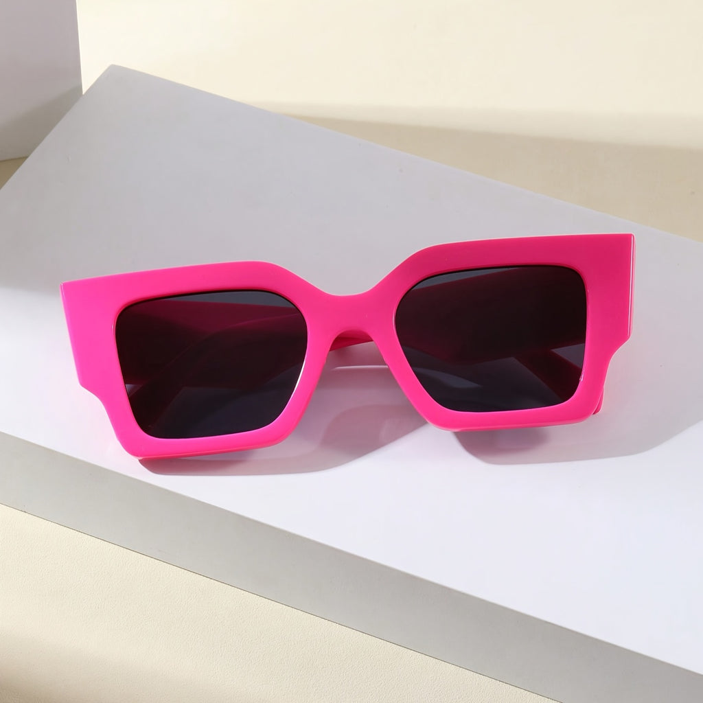 ENSARJOE Chic Rose Red Cat Eye Fashion Glasses for Women - Anti-Reflective, Fashionable Shades for Beach & Party