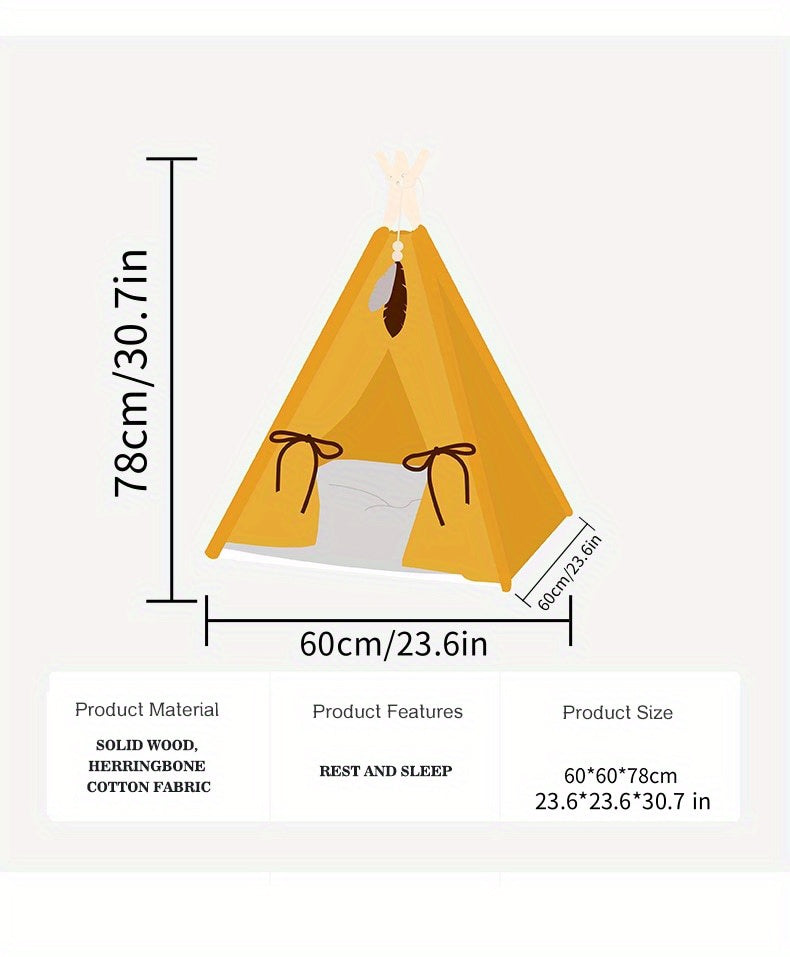 Pet Tent Portable Pet Tents For Small Dogs Or Cats, Puppy Bed Washable Dog Or Cat Houses With Cushion