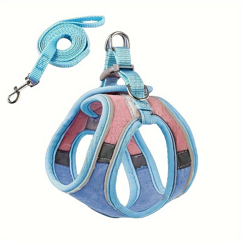 Ultimate Escape-Proof Cat Walking Harness Vest - Adjustable, Anti-Leak, Breathable, Reflective, Comfortable Design - Perfect for Outdoor Adventures with Your Furry Friend!
