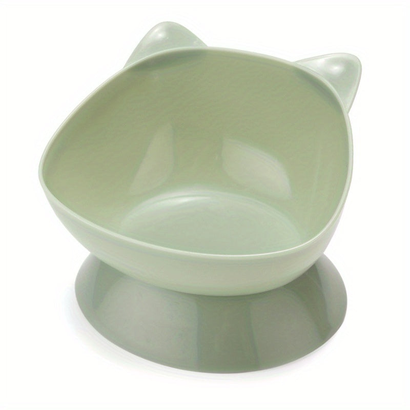 Premium Cat Ear Shaped Elevated Pet Bowl - Ergonomic Inclined Design for Cervical Spine Support - Perfect for Cats & Dogs - Stylish Food & Water Dishes for Your Furry Friends