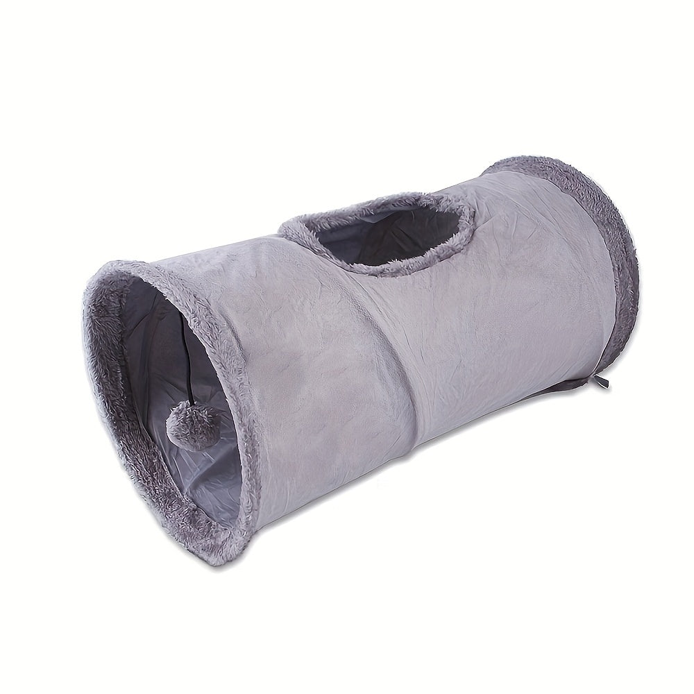 Foldable Fun Tunnel - Tunnels for Cats and Dogs, Interactive Pet Toy, Collapsible Storage, Durable, Easy to Assemble, Portable, Space-Saving Design for Indoor Play and Exercise