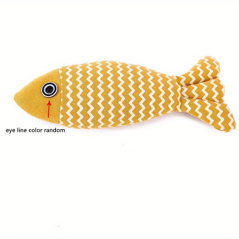 Cat Toy: Realistic Durable Plush Pillows Kitten Toy For Indoor & Outdoor Pet Teeth Grinding!