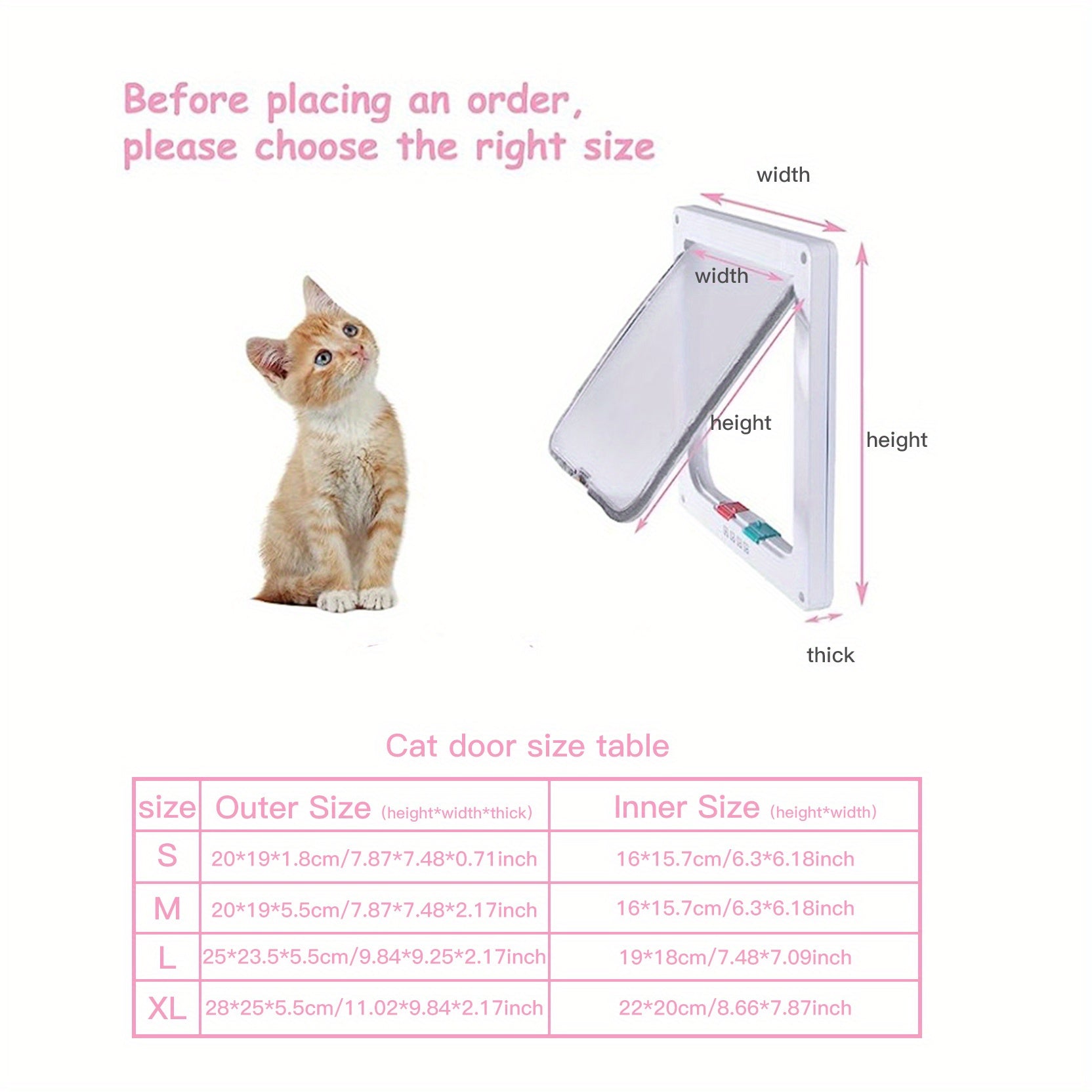 Secure And Convenient Pet Access: Multi-Function Two-Way Pet Door For Cats And Dogs