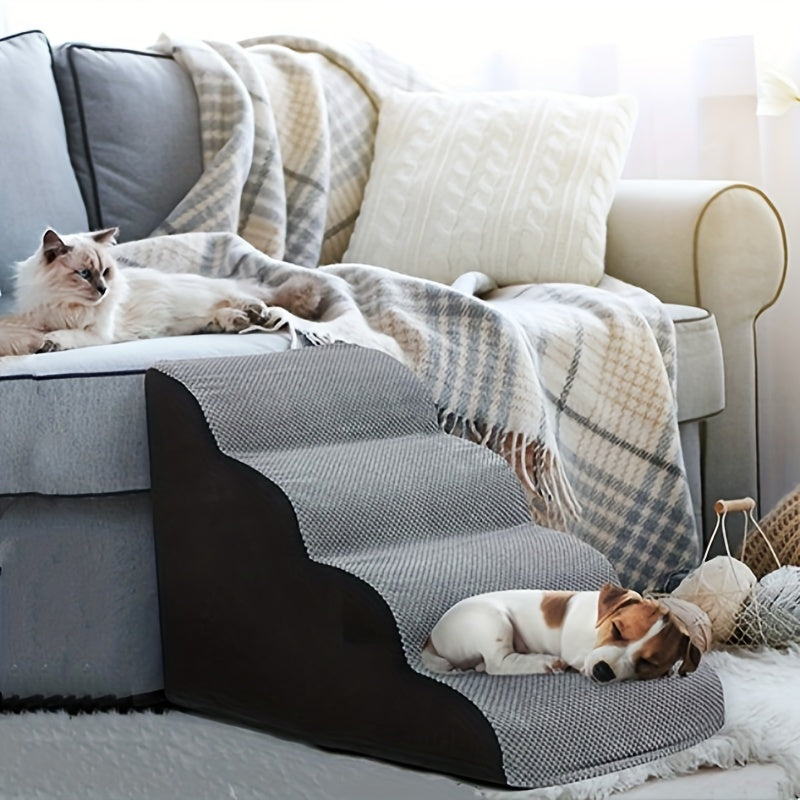 Dog Stairs Up And Down Sofa Bed Sponge Steps Gradient Cat Small Dog Stairs Climbing Stairs Dog Up And Down Sofa Bed Sponge Steps