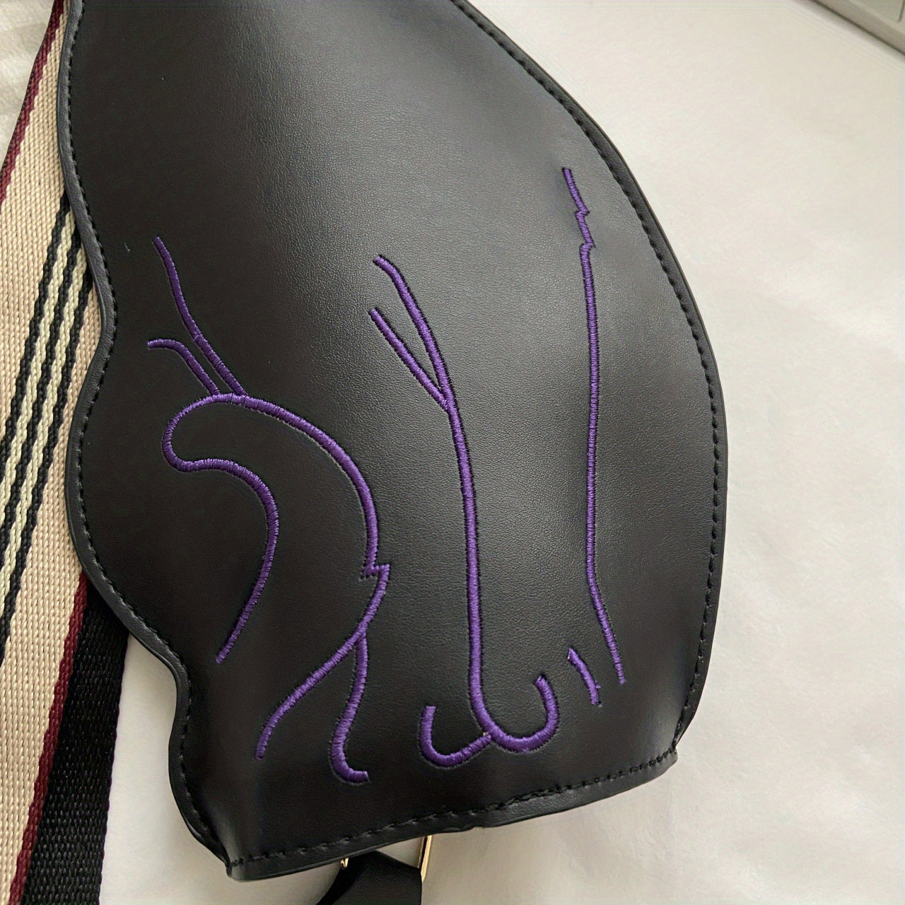 Balck Cat Shaped Crossbody Bag, Vintage Animal Sling Bag, Cute Cartoon Shoulder Bag