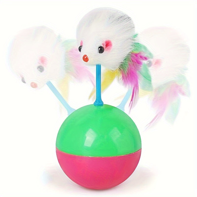 1pc Cat Toy Set, Mouse And Tumbler Toy Stick, Can Provide Exercise And Fun For Cats