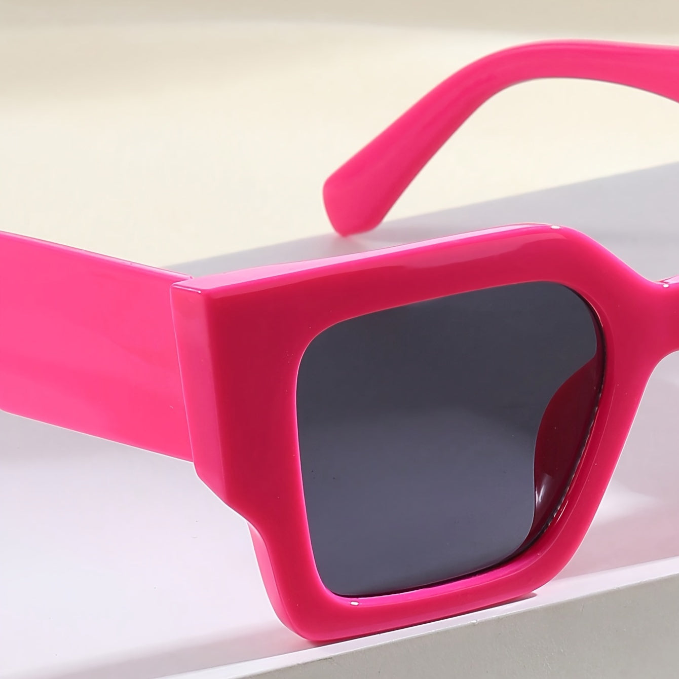 ENSARJOE Chic Rose Red Cat Eye Fashion Glasses for Women - Anti-Reflective, Fashionable Shades for Beach & Party