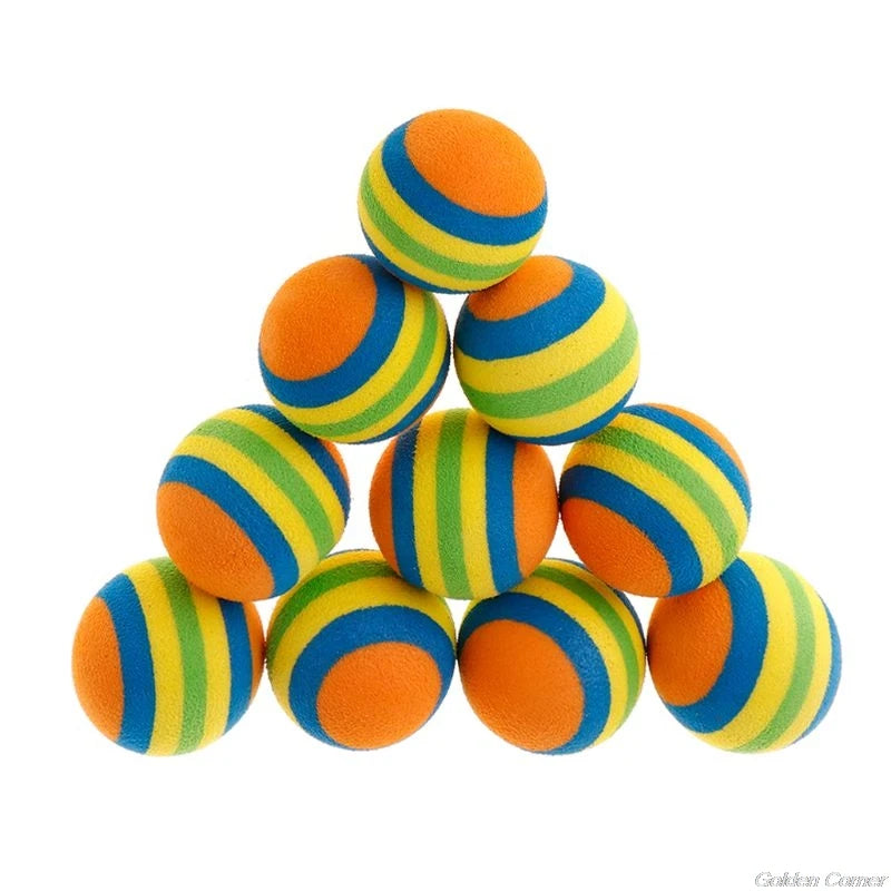 10 Pcs Pet Toy Latex Balls Colorful Chew For Dogs Cats Puppy Kitten Soft Elastic Dropshipping
