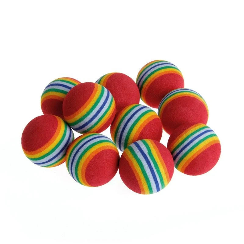 10 Pcs Pet Toy Latex Balls Colorful Chew For Dogs Cats Puppy Kitten Soft Elastic Dropshipping