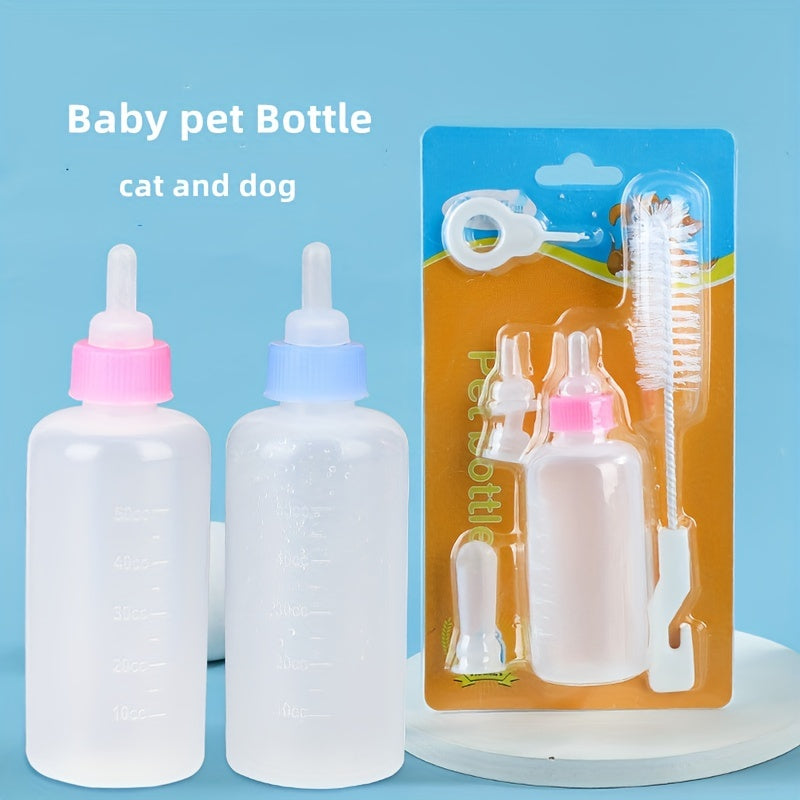 Pet Nursing Bottles Kit For Cats And Dogs Kitten Bottles Newborn Kitten Feeding Milk Bottle