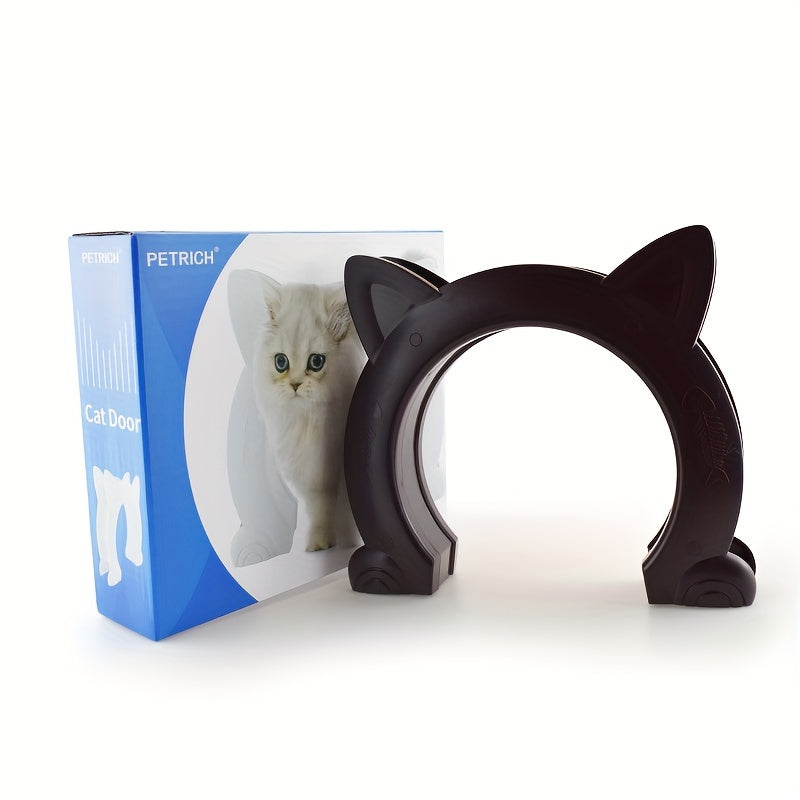 Small Pet Gate Door Kit - Direction Controllable, Accessible, and Durable ABS Plastic Toy for Pet Training, Dog and Cat Door Hole, Kitten-Friendly, Easy Installation