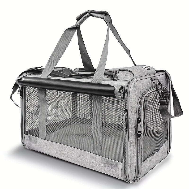 Soft-Sided Pet Carrier for Large and Medium Cats - Travel Conveniently with Privacy Protection