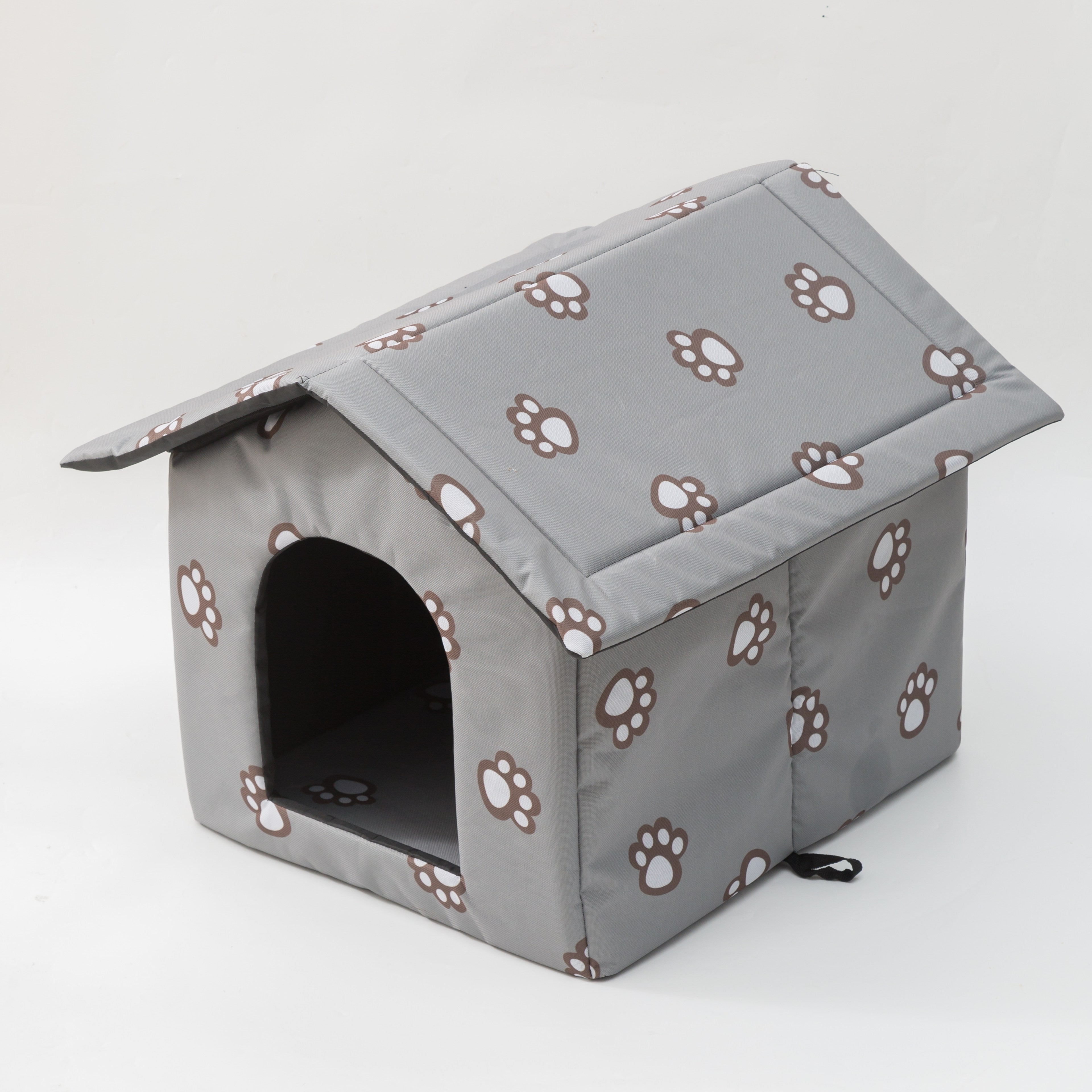 Weatherproof Outdoor Pet House - Cozy Cat Cage & Dog Kennel - Insulated Winter Shelter with Removable Mat & Double Doors - Perfect Villa Cage for Feral Cats and Small Dogs