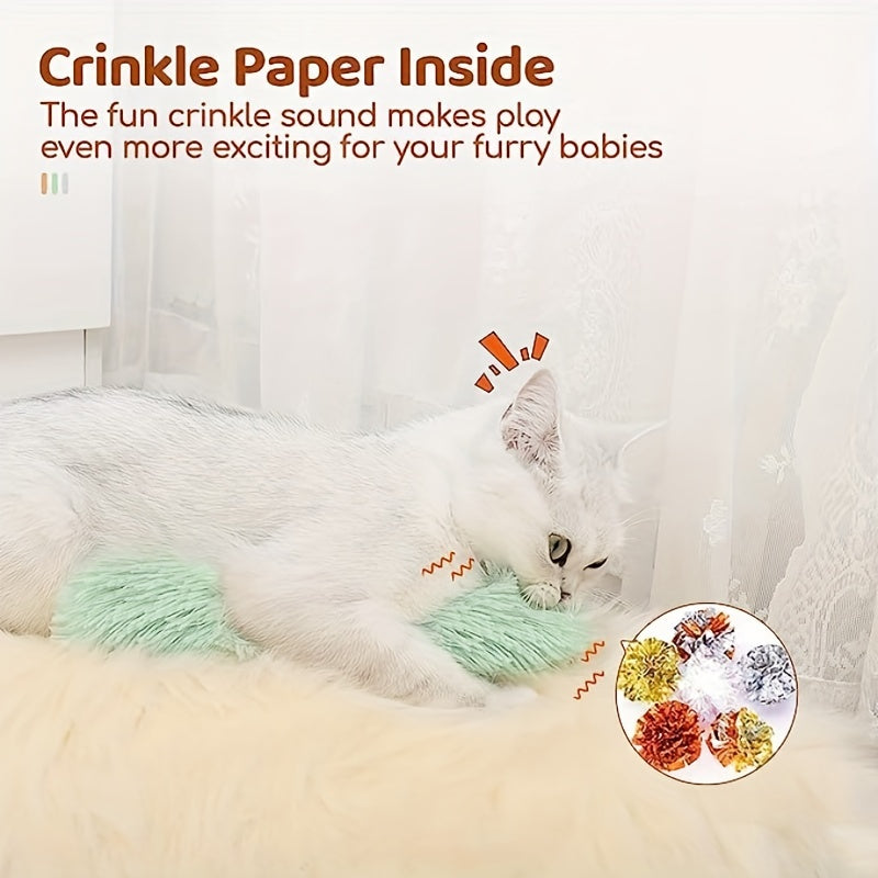 1pc Whisker Whip Cat Kicking Toy with Realistic Sand Sound Effect - Encourages Indoor Exercise, Playfulness, and Natural Hunting Instincts for Feline Friends