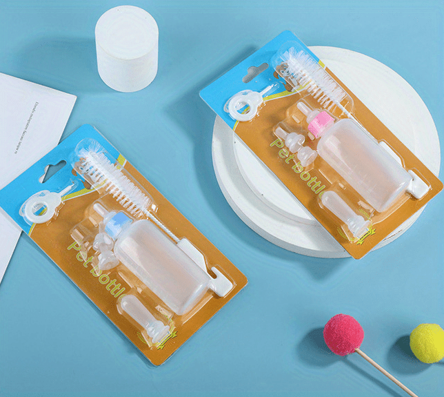 Pet Nursing Bottles Kit For Cats And Dogs Kitten Bottles Newborn Kitten Feeding Milk Bottle