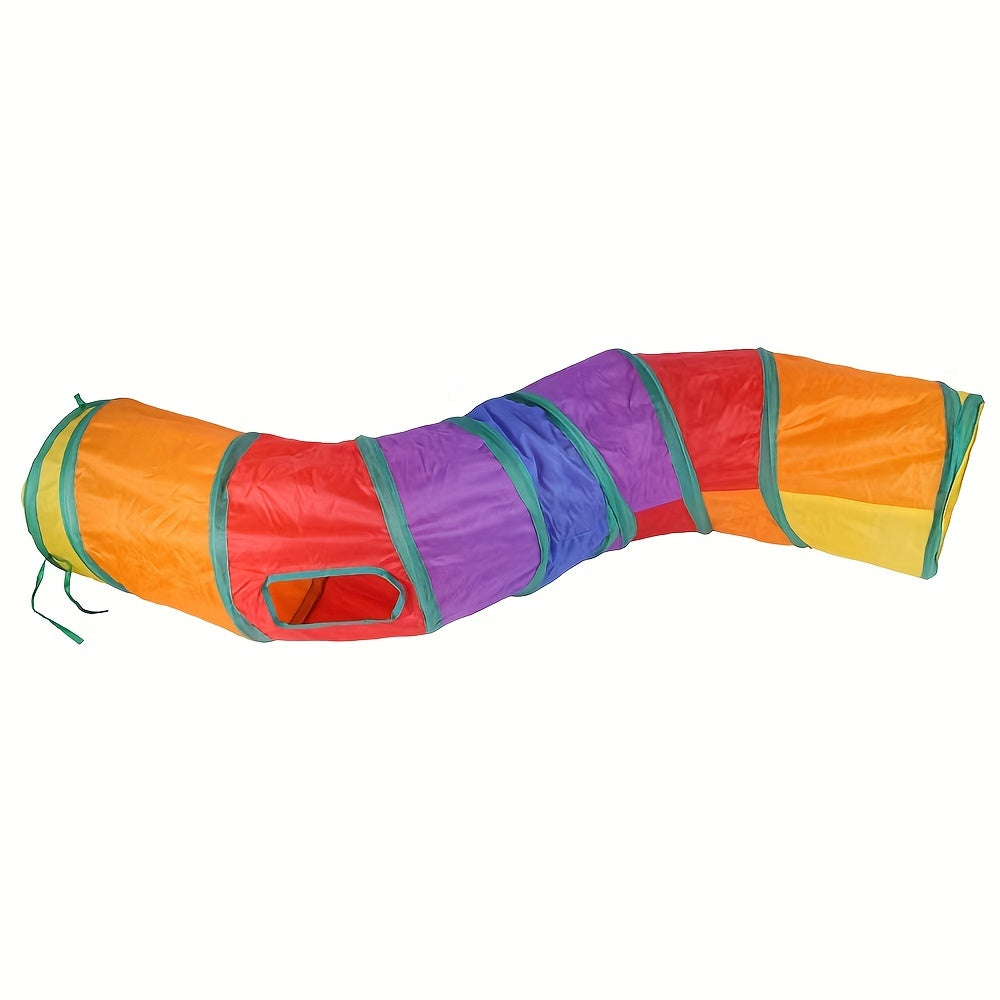 Foldable Cat Tunnel With Ball - Interactive Kitten Toy For Endless Fun
