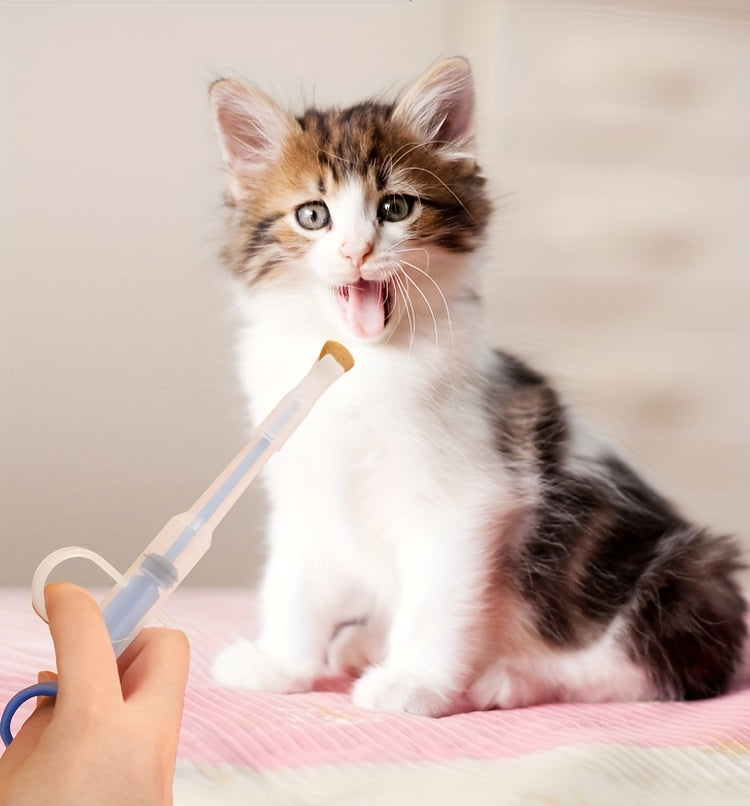 Pet Medicine Feeder For Dog And Cat, Pet Piller Guns Dog Pill Shooters Cat Tablet Soft Tip Syringes Double-headed Needle Feeding Dispenser Tool