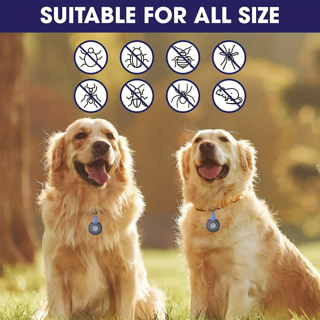 Ultrasonic Flea & Tick Repeller For Pets - Mosquito Repellent - Bug Repellent - Insect Repellent - Ultrasonic Pest Repeller - Flea And Tick Prevention For Cats & Dogs - Dog Flea & Tick Control The Flea Collar Will Protect You