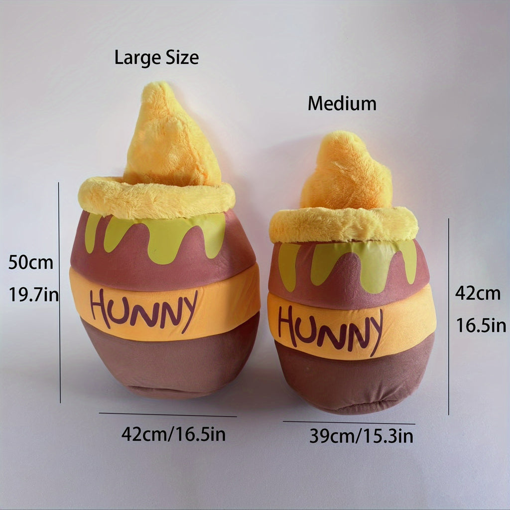 Cozy Semi-Enclosed Thermal Soft Pet Cave Nest - Honey Pot Design Cat Bed with Removable Cushion Mat for Indoor Cats and Dogs