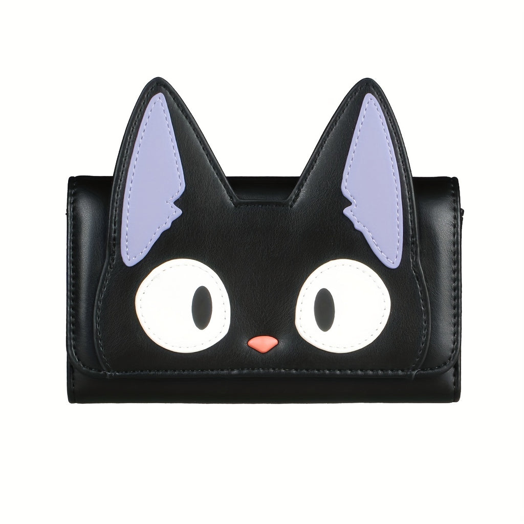 Cute Cartoon Cat Coin Purse, Kawaii Anime Credit Card Holder, Lovely Card Organizer & Wallet