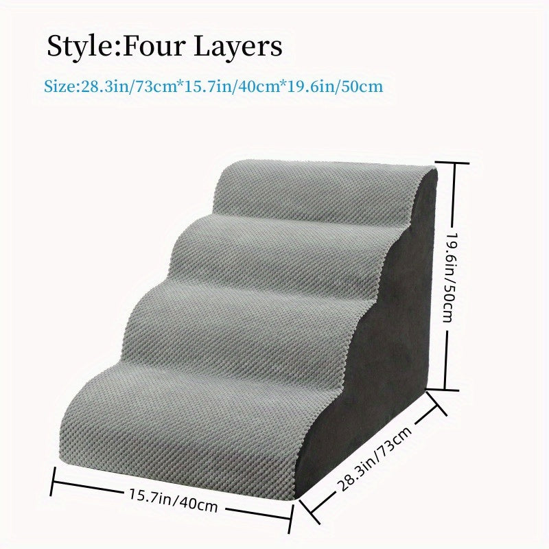 Dog Stairs Up And Down Sofa Bed Sponge Steps Gradient Cat Small Dog Stairs Climbing Stairs Dog Up And Down Sofa Bed Sponge Steps