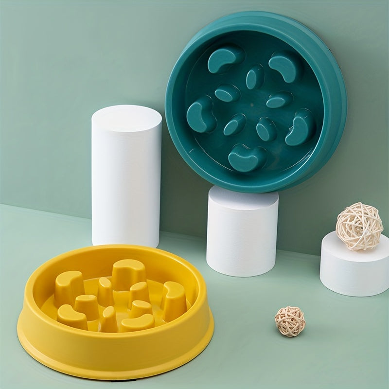 Non-Slip Slow Feeder Pet Bowl For Anxiety Relief - Prevents Choking And Promotes Healthy Eating Habits For Dogs And Cats