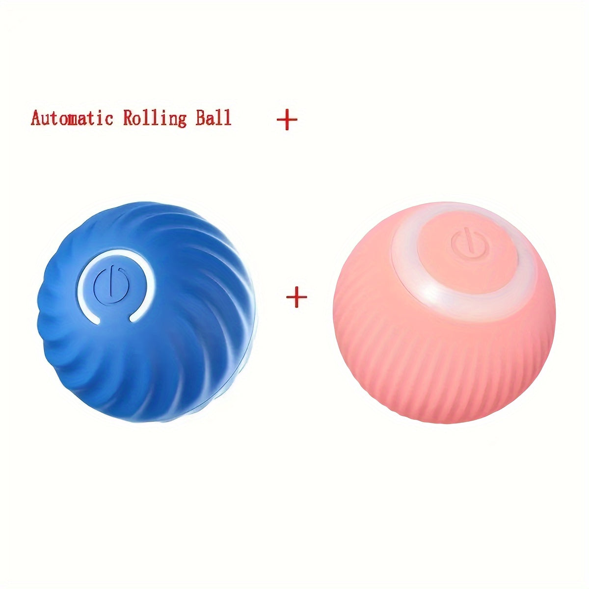 1PC/2PCS Smart Interactive Pet Toy Combo with Automatic Rolling and Bouncing Ball - Stripe Pattern Silicone Cat Toys, USB Rechargeable, Obstacle Avoidance, Quiet Operation, Suitable for Small Dogs and Cats Under 9.07KG