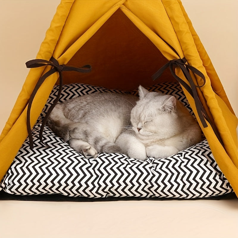 Pet Tent Portable Pet Tents For Small Dogs Or Cats, Puppy Bed Washable Dog Or Cat Houses With Cushion