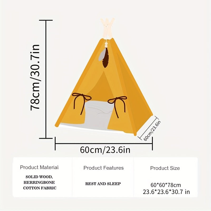 Pet Tent Portable Pet Tents For Small Dogs Or Cats, Puppy Bed Washable Dog Or Cat Houses With Cushion