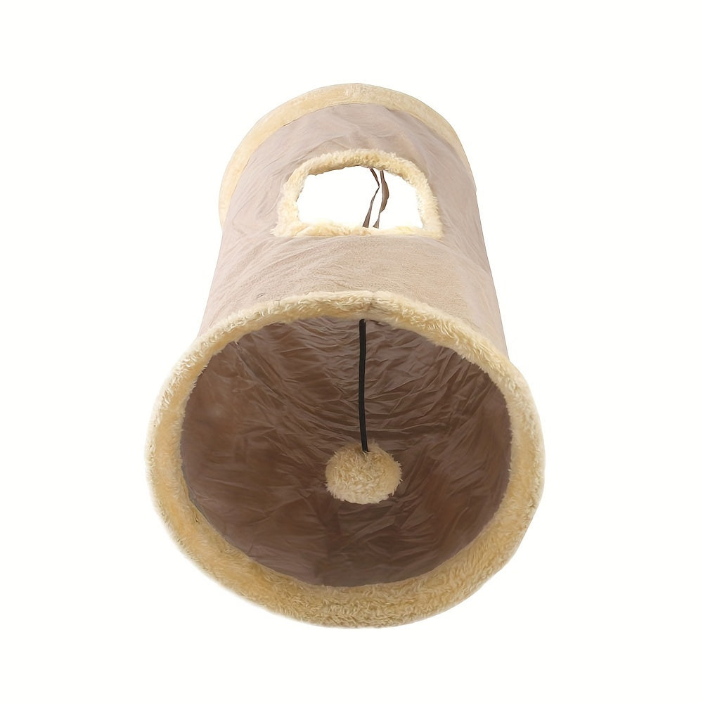 Foldable Fun Tunnel - Tunnels for Cats and Dogs, Interactive Pet Toy, Collapsible Storage, Durable, Easy to Assemble, Portable, Space-Saving Design for Indoor Play and Exercise