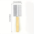 2-in-1 Pet Grooming Comb - Detangles & Smooths Fur for Cats, Dogs & More, Pet Grooming Supplies, Cat Comb