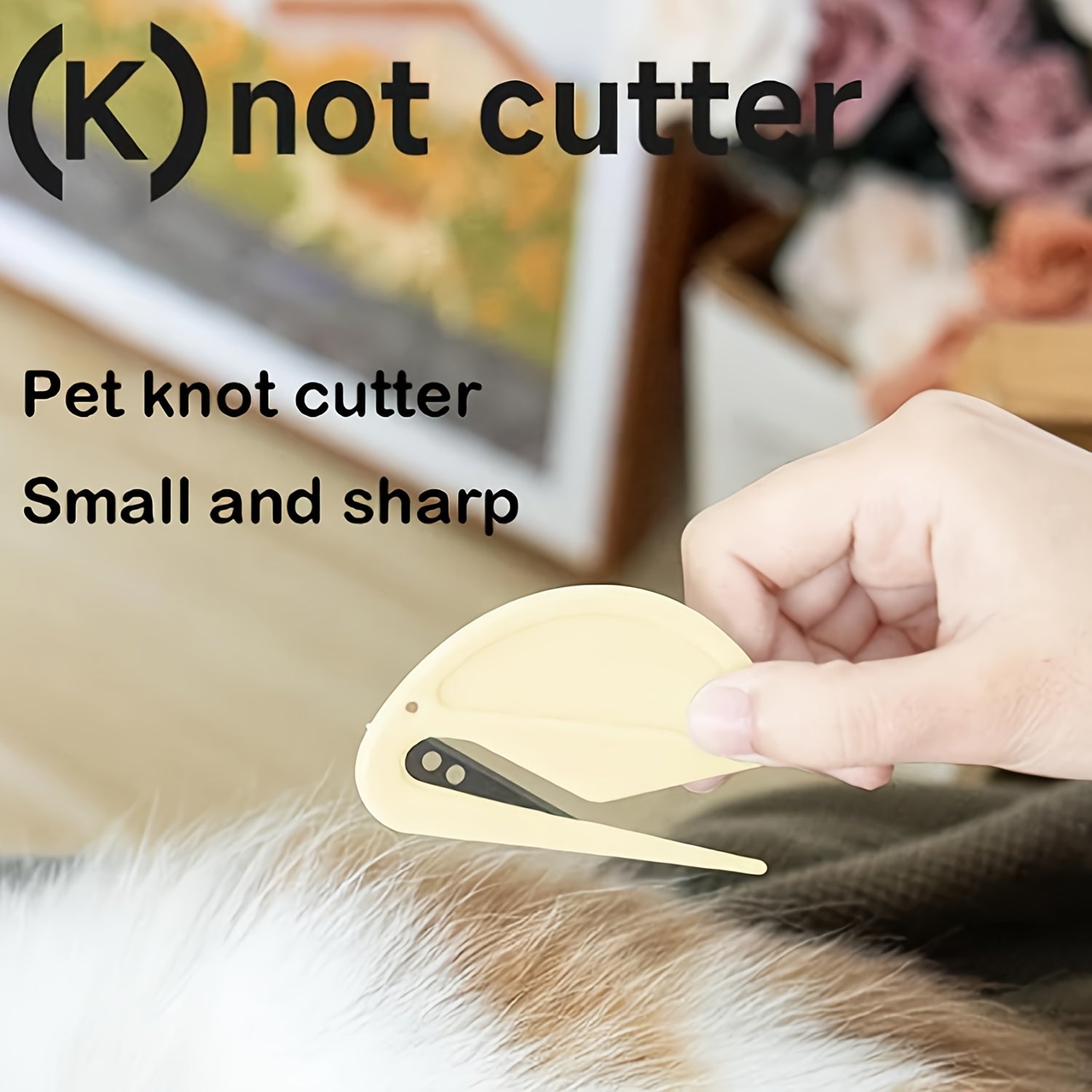 5 Color 5pcs Pack Pets Purrfect Detangle Pet Knotting Cutter, Knotting Cutter for Cats, Pet Dog Shedding Brush Puppy Kitten Cutter Hair Removal Tool Loose Epilator