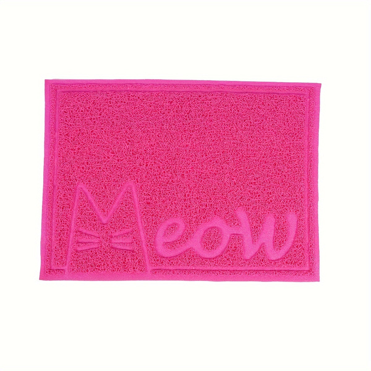 1pc Letter Print Cat Litter Mat - Waterproof, Urine Proof, Non-Slip Mat For Cat Litter & Cleaning