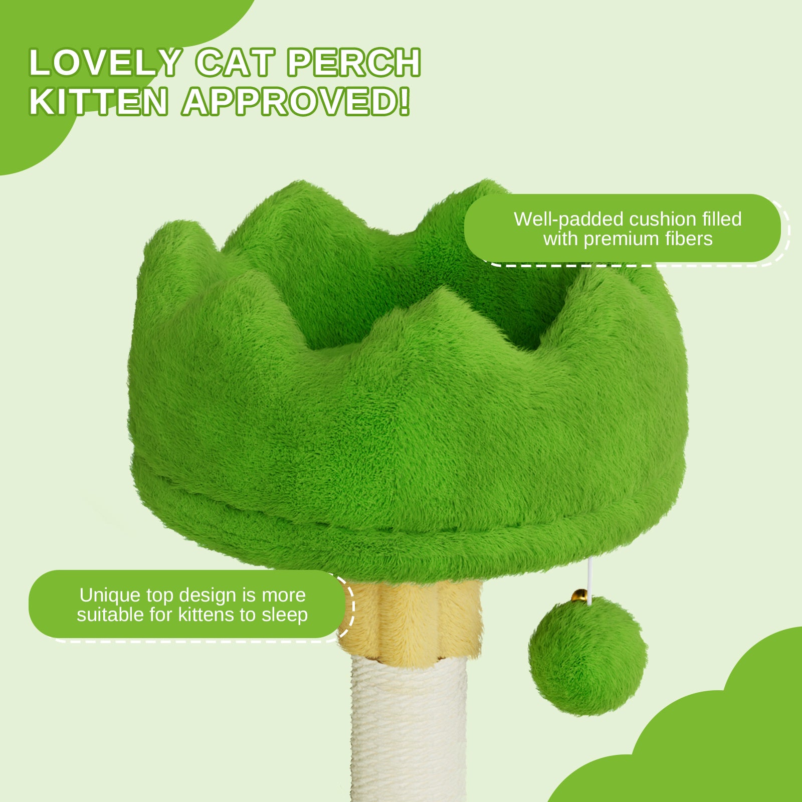 Dogat 53cm Premium Cat Tree Tower Activity Center - Spacious Large Playing House Condo for Feline Rest & Sleep - Ideal for Active Cats!