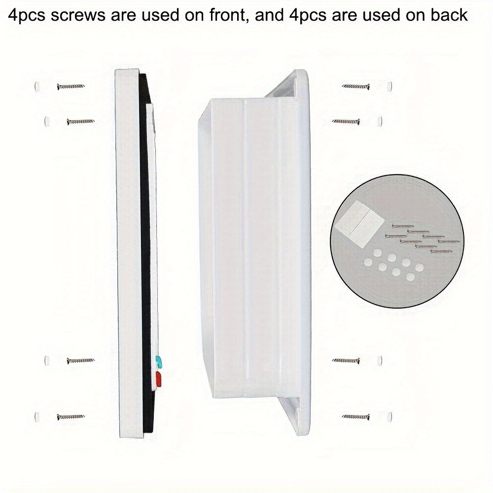 4 Way Security Lock Cat Flap Door, ABS Plastic Small Pet Gate Door Kit for Dog, Cats, Kitten