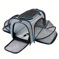 Breathable Portable Pet Carrier Bag With Safety Zippers For Outgoing And Traveling Cats And Dogs