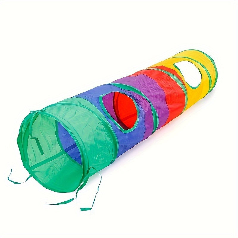 Interactive Cat Toy Set With Tunnel, Balls, Mouse, Spring, And Hollow Ball - Perfect For Indoor Cats, Provides Hours Of Fun And Exercise