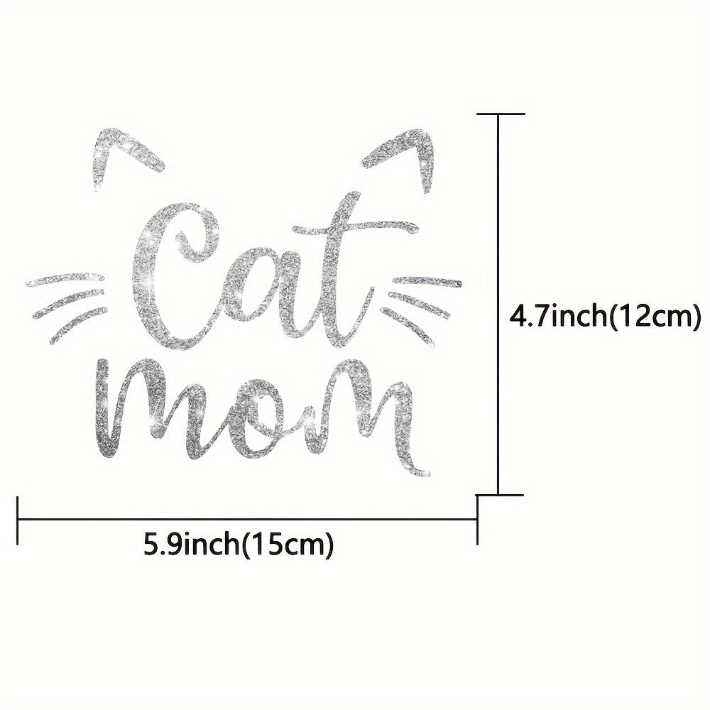 Cat Mother Ear Cat Whisker Claw Print Sticker, Vinyl Sticker For Car, Truck, Wall, Laptop Sticker
