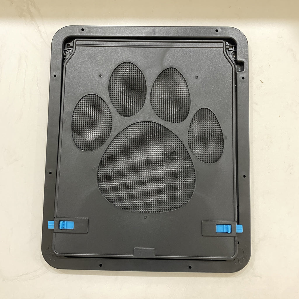 SureFlap Microchip Cat Door with EVA Material, 4-Way Locking Pet Door, Ideal for Small Dogs & Cats, Easy Installation, Sturdy Design with Paw Print Pattern
