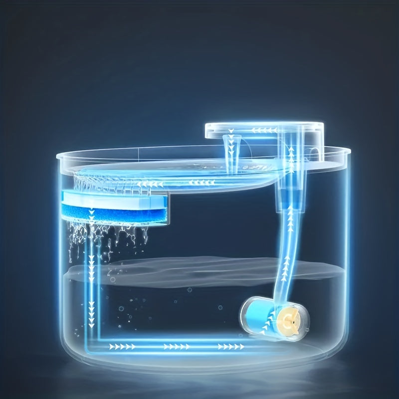 Silent Pet Water Dispenser, Cat Automatic Water Fountain, Large Capacity Automatic Circulation Cat Water Fountain