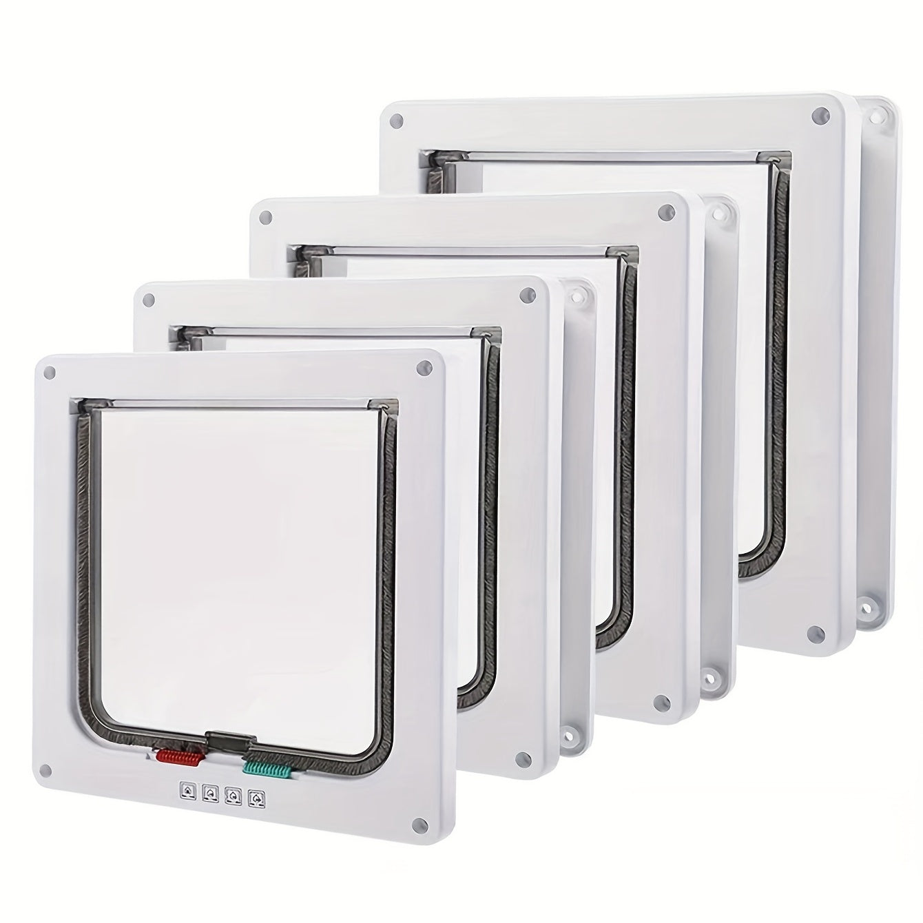 Secure And Convenient Pet Access: Multi-Function Two-Way Pet Door For Cats And Dogs