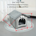 Warm Plush House Shaped Cat Kennel Cat Cave Bed With Anti-skid Bottom, Comfortable Pet Sleeping Bed For Indoor Cats And Small Medium Dogs
