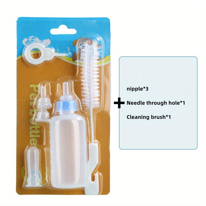 Pet Nursing Bottles Kit For Cats And Dogs Kitten Bottles Newborn Kitten Feeding Milk Bottle