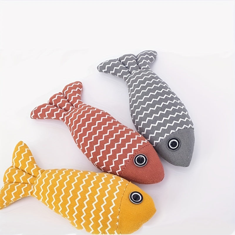 Cat Toy: Realistic Durable Plush Pillows Kitten Toy For Indoor & Outdoor Pet Teeth Grinding!